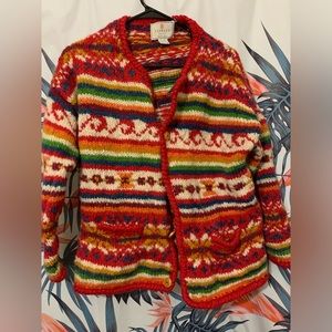 Express Tricot Hand knitted Sweater Sz M/L